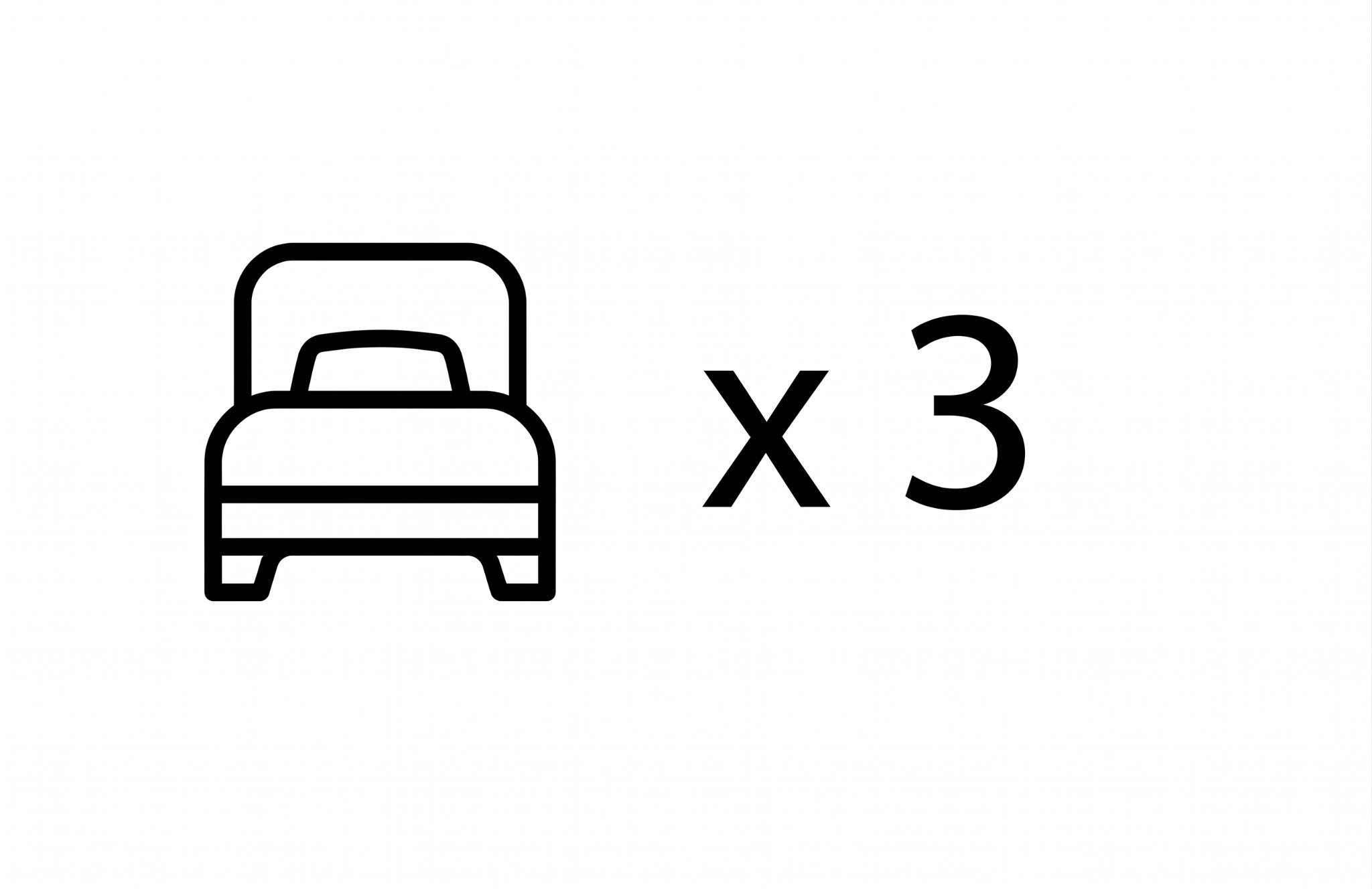 3 łóżka